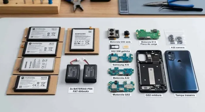 PEÇAS DE REPOSIÇÃO MOTOROLA E SAMSUNG/ PLACAS