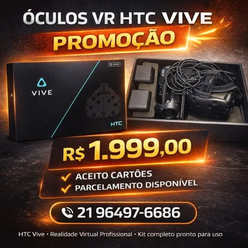 Oculos realidade virtual htc vive