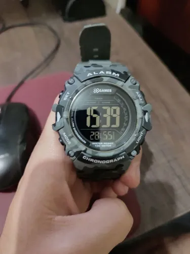 Relógio X-games ORIGINAL camuflado estilo G-Shock! Estado de novo!