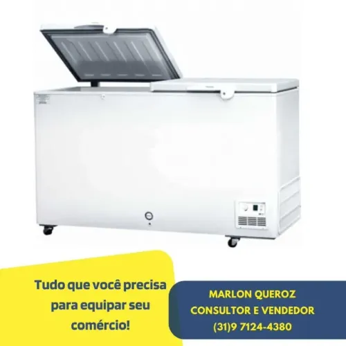 Freezer Horizontal Tampa Cega Fricon 503L Novo