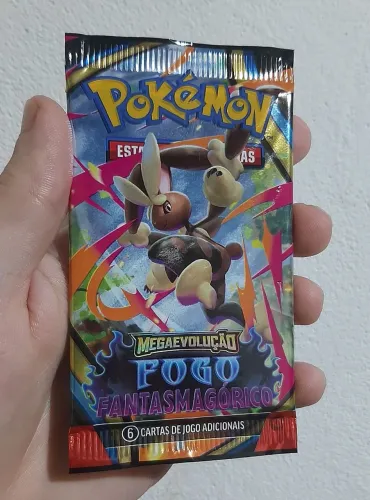 Booster pokémon original fogo fantasmagórico 