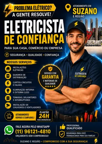 eletricista em suzano e região