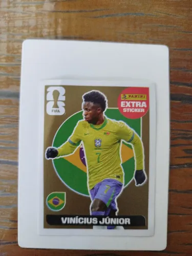 Figurinha Extra Sticker, Ouro Legende, Vinícius Júnior