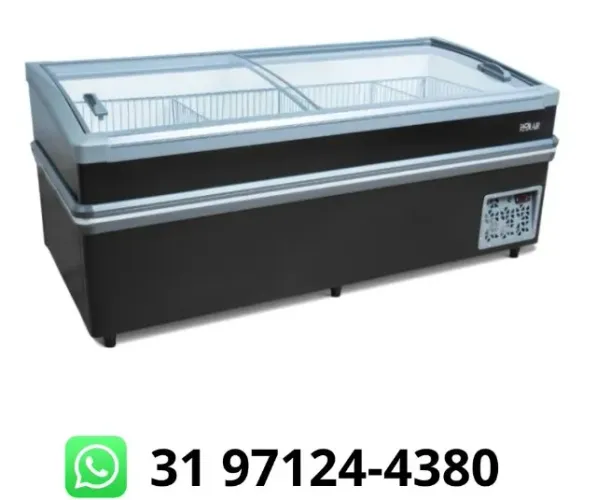 Ilha para Congelados Vidro Curvo 2M 940L Polar