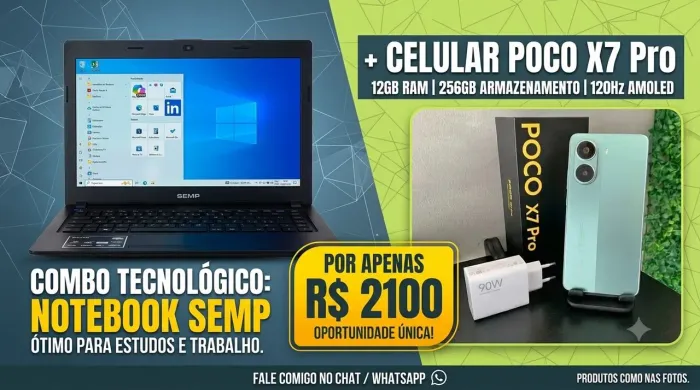 Notebook + celular