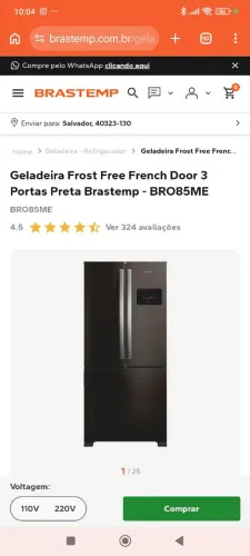 Refrigerador Brastemp 3 portas lacrada na garantia