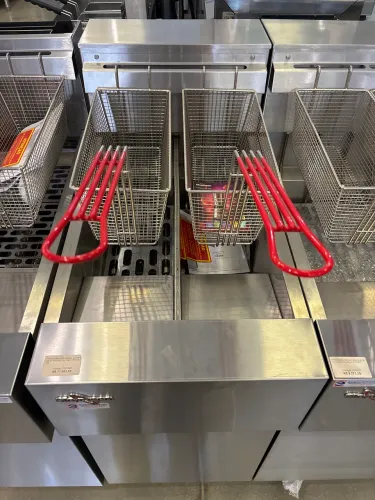 Fritadeira 2 cestos bi partida 2 tanques
