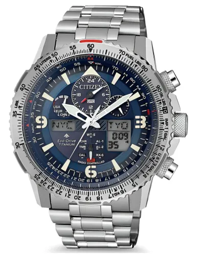  Relógio Citizen Radiocontrolado Skyhawk Super Titanium