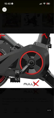 Bicicleta Ergométrica Spinning MULLTX Profissional para Academia e Casa