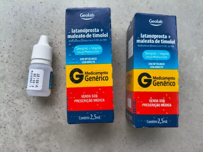 Colírio Latanoprosta+ Timolol 