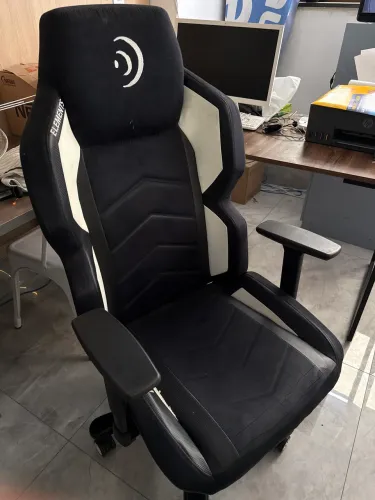 Cadeira Gamer Elements Magno Preto/Branco alto padrão ( Raridade)