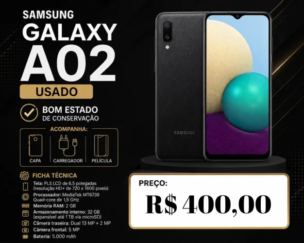 Celular Samsung galaxy A02
