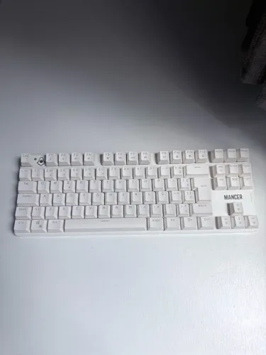 Teclado Mecanico Mancer Shade MK3, Rainbow, Switch Huano Vermelho, Branco, MCR-SHM3-WH01