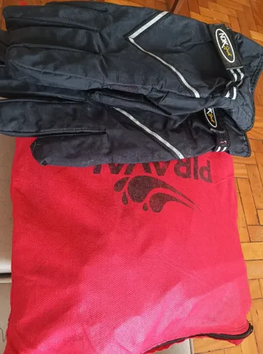 Kit roupa e luva impermeável para motociclista