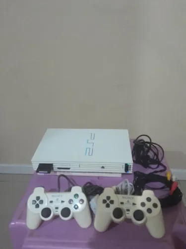 PlayStation 2 Ceramic White GT (Branco) - SCPH-55000 Japonês | Item Raro de Coleção