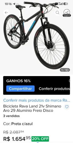Bicicleta Aro 26, Freio, V Brake, 21 Marchas