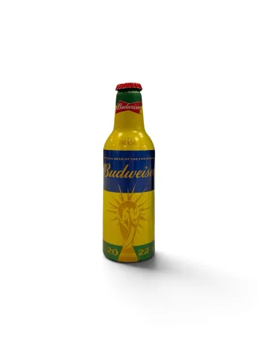 Garrafa Alumínio Budweiser Copa do Mundo 2022 vazia
