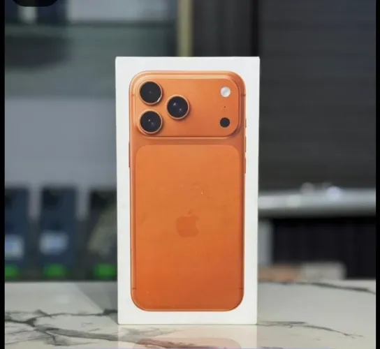 17 pro Max laranja.. novo lacrado