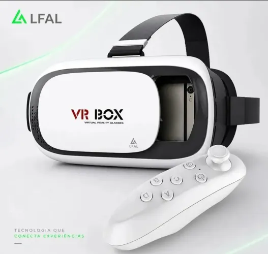Oculos Realidade Virtual 3D Gamer Suporte Celular Smartphone Com Controle Remoto Bluetooth