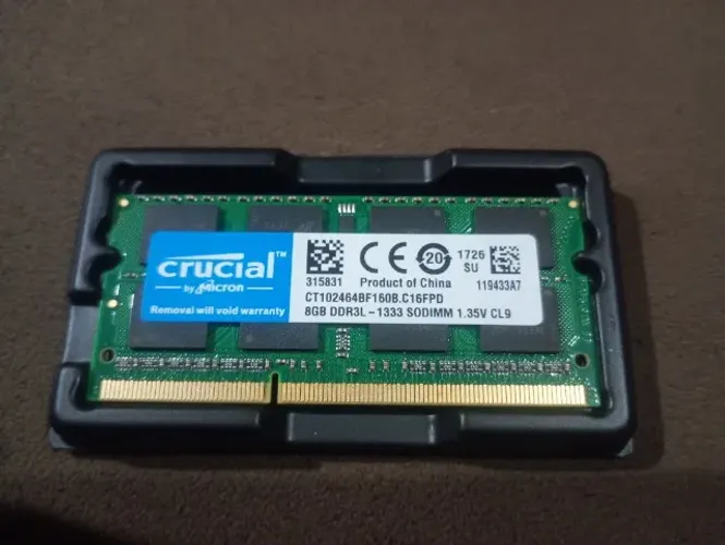 Memória RAM Crucial 8GB DDR3L 1333Mhz