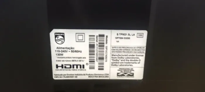 Tv para retirada de peça 