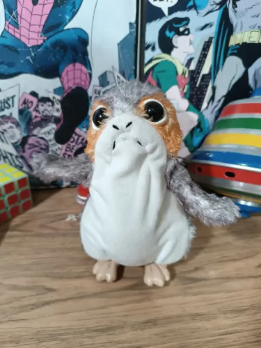 Porg Star Wars. O último Jedi. Funcionando perfeitamente.