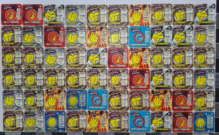 Coleção completa tazos Jokenpokemon