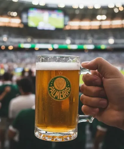 Caneca vidro de chopp times