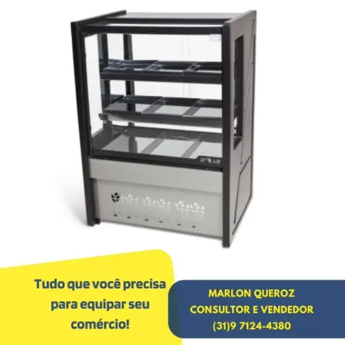 Balcão Estufa 80CM Preto Polar