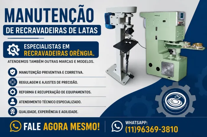 Manutenção de Recravadeira de Lata