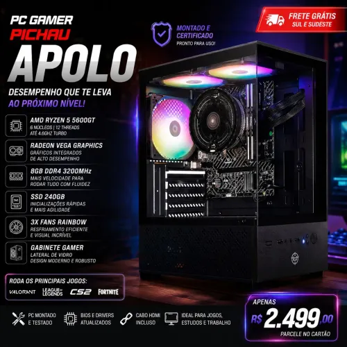 PC GAMER PRONTO PRA JOGAR!  (NOVO)