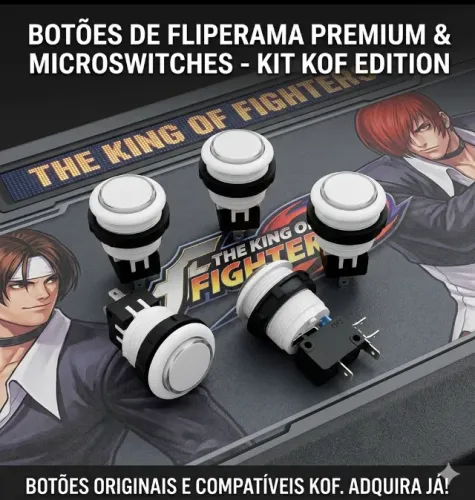 Botões para fliperamas