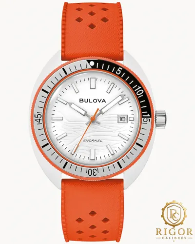Relógio Bulova Snorkel Clownfish 98B448 - Edição Híbrida de Cerâmica