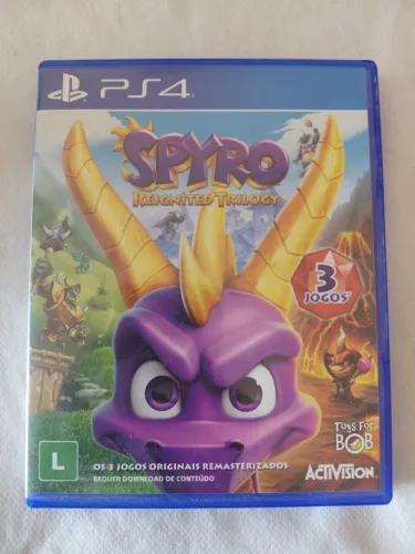Jogo "Spyro Reignited Trilogy" de PS4, midia fisica