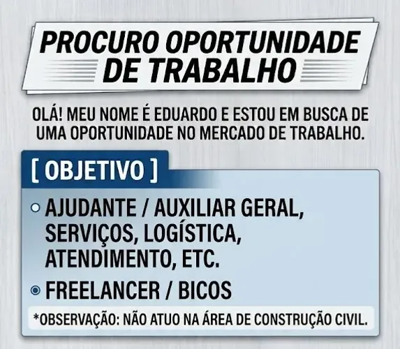 Ajudante ou auxiliar de logística e afins
