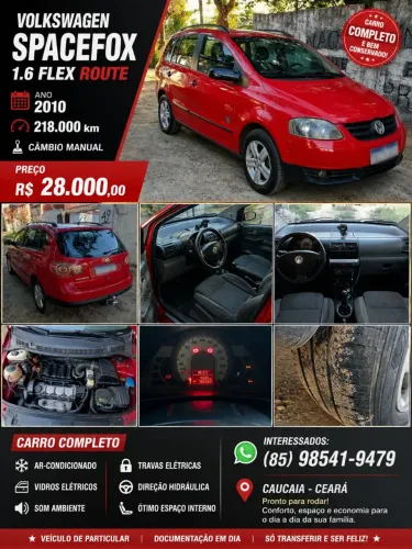 Volkswagen Spacefox Route 1.6 MI T.flex 5P 2010