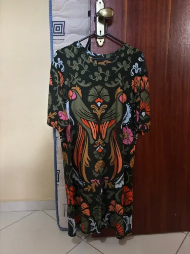 Vestido curto farm estampado