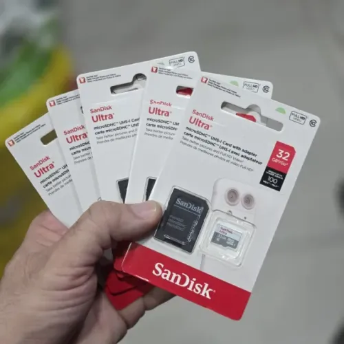 ORIGINAL Cartão Memória SANDISK ULTRA Micro Sd+ Adaptador 32gb UHS-I 100MB/s