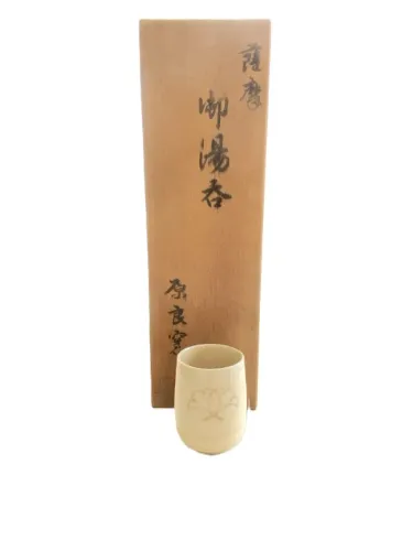 conjunto copo cerâmica japonês (yunomi)