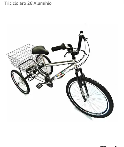TRICICLO ARO 26 - NUNCA USADO - NOVO