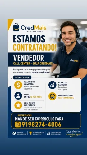 VAGA DISPONÍVEL