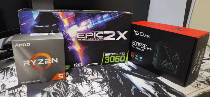Placa de video RTX 3060 12gb + Ryzen 4500 + Duex 500FSE++ Full Modular