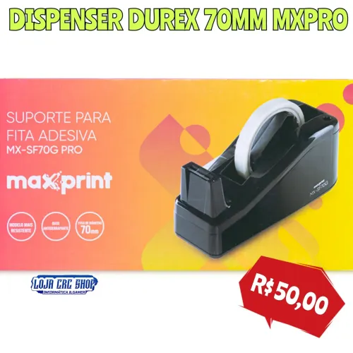 Dispenser Suporte Fita Adesiva 70MM Maxprint