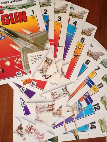 Revista antiga top gun editora globo 10 volumes 