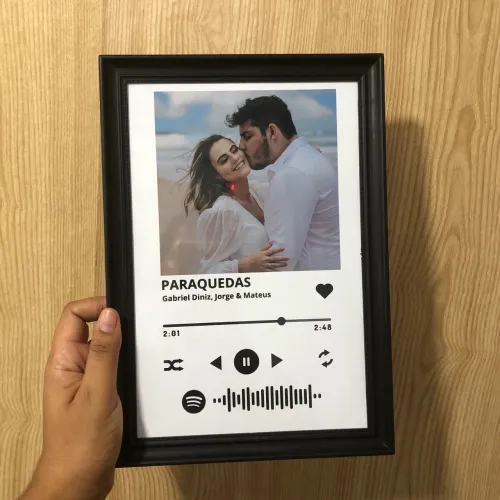 Quadro personalizado dia dos namorados spot uma foto