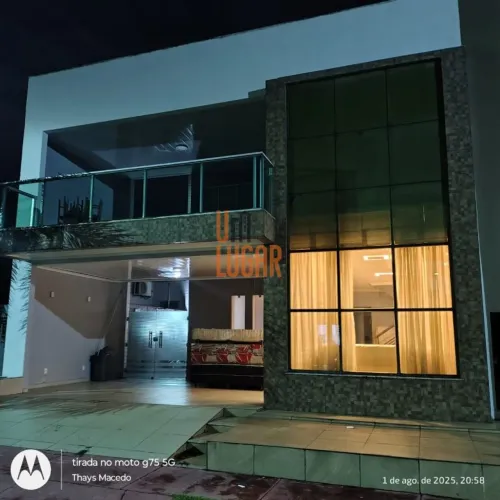 Um Lugar Imóveis aluga ou vende: Casa com 6 suítes semi mobiliado no condomínio Villa Fire
