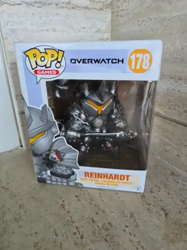 Funko Pop! Overwatch Reinhardt #178 (Super Sized 6") - Boneco Intacto na Caixa Original