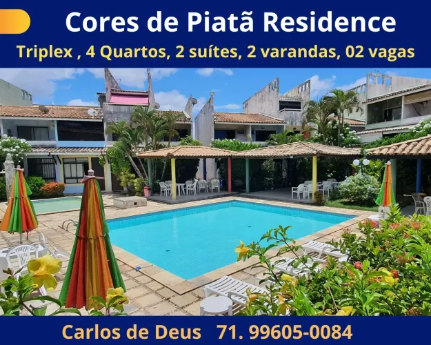 Cores de Piatã Residente,  4 Quartos, 2 suítes,150 m², 02 varandas, em Piatã..