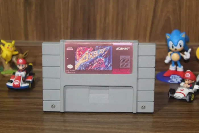 Axelay para Super Nintendo (SNES) - Playtronic/Konami - Funcionando!