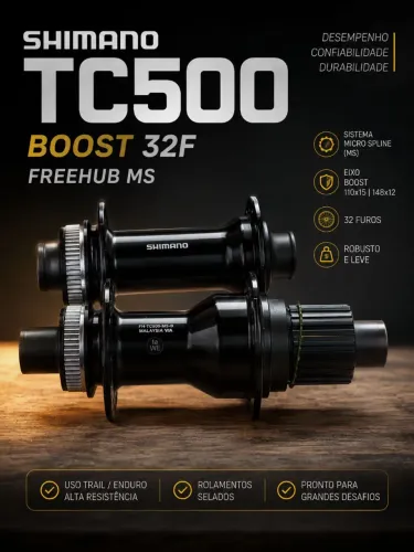 Par de Cubos Shimano TC500 Boost 32F
